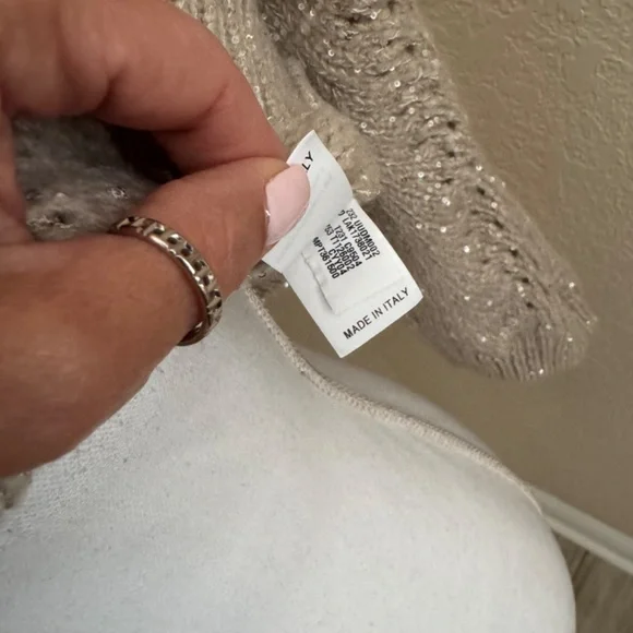 Brunello Cucinelli Cashmere Sequined Cropped Sweater XS - Picture 7 of 13